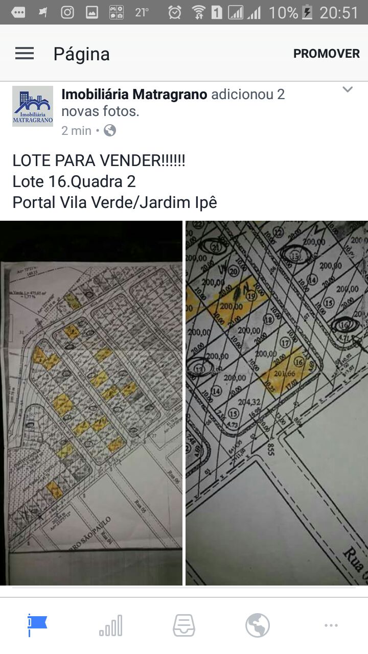 02 Lotes juntos Portal Vila Verde – Jardim Ypê